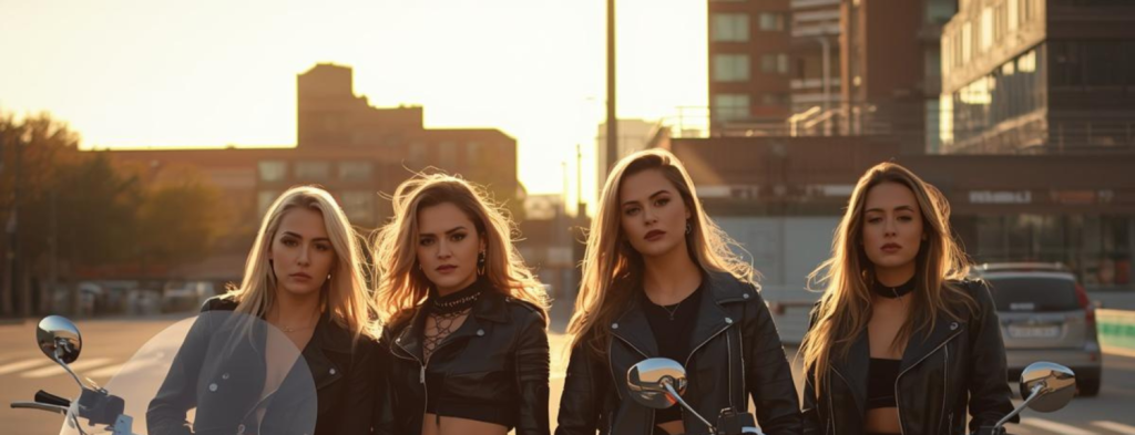 a group of girls on motorbikes image for HOME PAGE AT STRENGTHENING THE SET